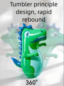 JIFANPAUL | Large Dinosaur Inflatable Punching Bag Toy for Indoor Exercise and Cognitive Development