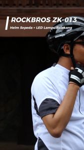 ROCKBROS ZK-013 Helm Sepeda Gowes dg Lampu Belakang LED