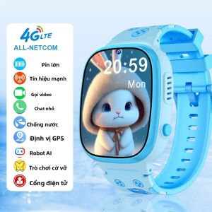 Đồng Hồ Thông Minh 4G Cho Trẻ Em Với Chức Năng Định Vị GPS SOS Gọi Điện Chống Nước IP67 Có Camera Tương Thích Với Android/iOS Dành Cho Bé Trai & Bé Gái