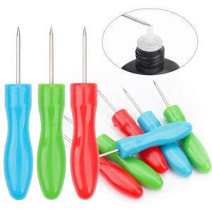 1/3Pcs Mini Colorful Small Awl Handle Plastic Awl Pick Needle Thousand Piece Blunt Head Awl Handmade DIY Clay Tool