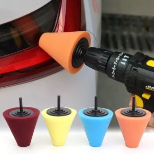 Car Hub Polishing Sponge Grinding Head Metal Plastic Grinding Conical Sponge Polishing Sponge Wheel Car Wash Maintenance