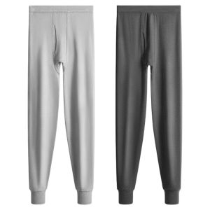 Quần Lót Giữ Nhiệt Cotton Nam Ấm Áp Mỏng Mùa Thu Quần Dài Cotton Nguyên Chất Cạp Vừa Quần Dài Thường Ngày Cho Nam
