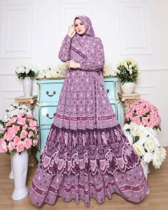 gamis zella set segiempat premium by AC