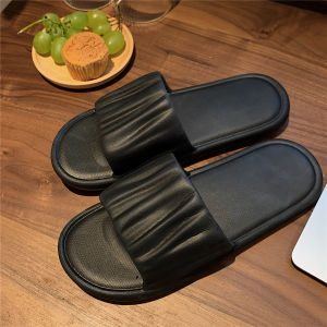 Korean Style Summer EVA Slip-On Slippers Womens Lightweight Soft Bottom Anti-Slip Odor-Resistant Indoor Home Bathroom Use