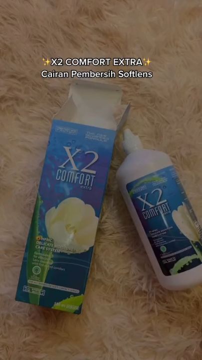 [PROMO UKURAN 60ML] Pembersih Softlens - Pembersih Soflens - Cairan Softlens X2 Comfort 60ml Air Pembersih Soflen - Cleaner Liquid Softlens - Cairan pembersih softlens X2 60ml - Terhindari Dari Iritasi