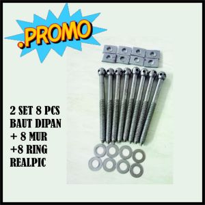 promo 8pcs +8 mur + 8 reng baut dipan kayu model tengkok alat tukang mebel dan bahan bangunan