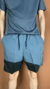 KAMB Celana Olahraga Pendek Pria - Pinggang Elastis Dua Kantong Samping