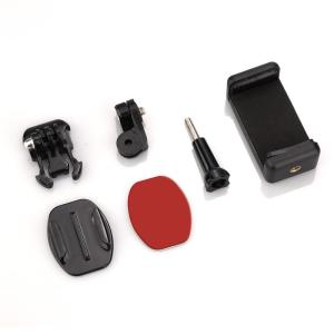 New 1 Set Helmet Phone Holder Mount Motorcycle Helmet Chin Strap Mount Base With Phone Clip For 16 Pro Max/15/14 For Phone