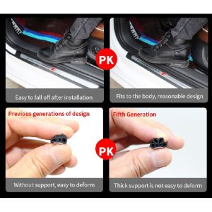 Car Door Edge Weatherstrip Rubber Sealing B Pillar Noise Windproof Protection Front Auto Sealant Accessories Decoration Strip