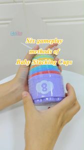 Colorful Alphabet & Number Stacking Cups Set - Educational Toy for Kids 6 Months & Up