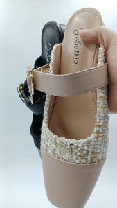 JULIA FILIO Women Comfort Shoes Kasut CUTIE Round Toe Kasut Comfort kasut FLAT (JF25-7018)