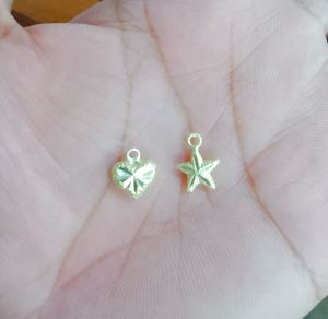 จี้หัวใจ จี้ดาว งานทองเหลือง