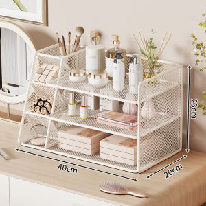Multi-level Iron Art Cosmetic Organizer Storage Shelf