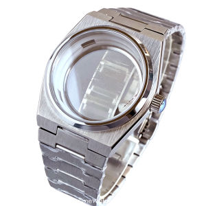 Tandorio | Tandorio PRX Super Player Watch Case 40mm for NH35 NH36 NH38 316L Stainless Steel Sapphire Glass Polished Bezel Dial Hands Set