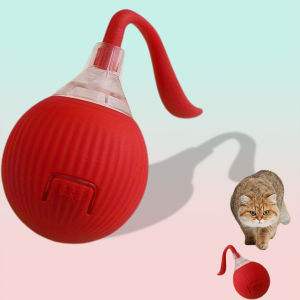 Interactive Automatic Rolling Ball Cat Toy to Keep Them Busy for Relieve Boredom USB Rechargeable Electric Toy for Dogs and Cats