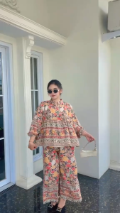 Luna Setelan Celana Kulot Bahan Rayon Premiun Busui