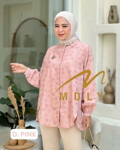(13) Terbaru Atasan Shirt Kemeja Katun Bordir Mewah LOVRA SHIRT By MDLY / Nazra.Sha