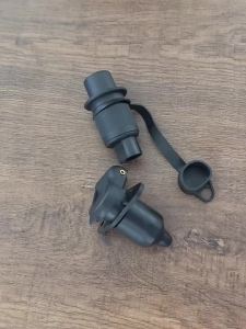 12V 3 Pole Round Tractor Plug 3 Pin Trailer Socket Connectors for Caravan Truck Electrical Use
