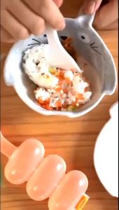 Cetakan Nasi Bento Bola Bulat Mini Gulung Free Centong Rice Ball Shaker Bento
