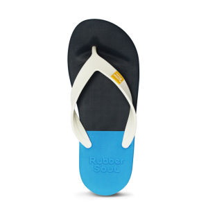 Thai Fashion Brand Rubber Soul Flip-Flops Mens Couple Non Slip Abrasion Resistant Color Matching Casual Flip-Flops Soft Bottom