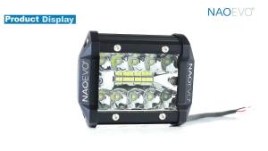 NAOEVO 4 Inch 60W LED Pod Lights Spot Flood Combo Off Road Driving Fog Work Light for Truck SUV ATV UTV 4WD Jeep Boat 12V