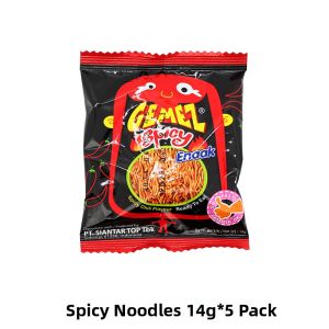 Indonesian GEMEZ Spicy Chicken Noodles Crispy Puffed Snacks Popular Watching TV Snacks Large Gift Box Chicken Flavor Snacks