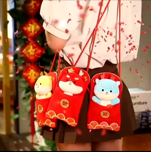 Túi gấᴜ nhồi bông Lì Xì Rồng may mắn gấᴜ Bông Decor tết quà tặng cho bé cute Đồ chơi cao cấp K7T2