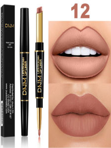 Long-Lasting Moisturizing Waterproof Double-Ended Lip Liner And Lipstick Matte Finish Non-Stick Cup Lip Gloss for Any Skin Type