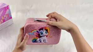 15PCS Children Cosmetic Toy House Cosmetic Handbag Kids Makeup Set for Kids Girls Toy