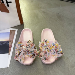 XMISTUO | Cute Stylish Flower Bow Slipper Sandals Non-slip Thick Sole