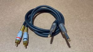 สาย RCA to TRS แจ็คโฟน (จำนวน 2 เส้น)