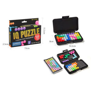 3D Puzzle Brain Teaser Logic Board Game 200+ IQ Challenges for Kids Educational Learning Gift for Cognitive Development STEM Toy