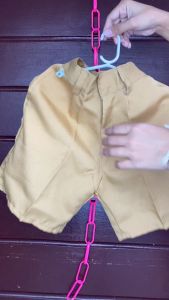 Khaki Garterized Shorts School Uniform for Boys Elementary High School | BZ Boutique