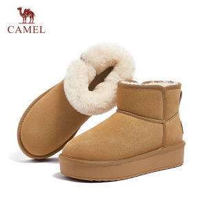 Cameljeans Womens Shoes Winter New Thick-soled Velvet Thickened Snow Boots