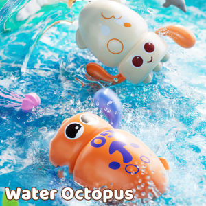 1-4Pack Bath Toys Cute Swimming Octopus Bath Toys Pool Floating Curled Edge Toys for Boys and Girls Childrens Bathtub Toys