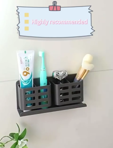 No-Drill Bathroom Storage Shelf 2-Tier Rustproof Aerospace Aluminum Organizer With Removable Layers for BathroomBalconyToilet