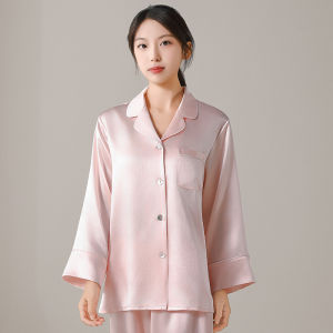 19 Mumme Silk Sleepwear Set Long Sleeve