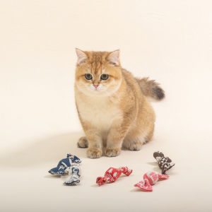Adorable Candy Catnip Toys with Bell - Fun Chew & Kick Interactive Toys to Relieve Boredom