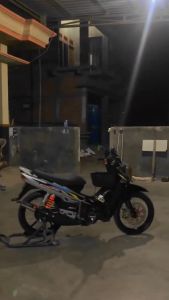 Striping Stiker Polet List Motor FIZR F1ZR Sporty Dual Tone Limited Edition 1999 Hitam Biru Silver Standar Berkualitas Termurah Barokah Sticker