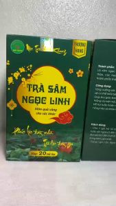 Trà sâm ngọc linh Bảo Khang hộp 20 gói trà lá sâm ngọc linh bồi bổ cơ thể tuần hoàn máu đẹp da quà biếu tết