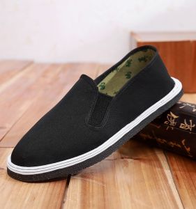 Resin Sole Old Beijing Cloth Shoes Mens Summer Breathable Non-Slip Wear-Resistant Slip-on Anti-Puncture Construction Site Work Shoes