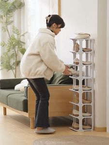 [CLOSET MALL]Multi-Layer Shoe Rack Organizer Simple Multi-Purpose Storage Rack Dormitory Bedroom Stackable Shoes Storage Space Saving