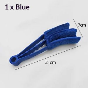 3‑Prong Blind Cleaning Brush Detachable Microfiber Duster for Window Blinds Car Air Vent Air Conditioner Household Cleaning Tool