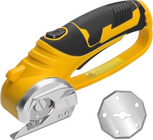 2000mAh Cordless Electric Scissors Rotary Cutter Electric Cardboard Box Fabric Scissor With Led Light For Leather Carpet Sewing