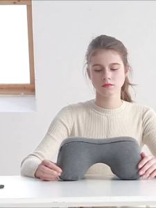 Luxerest Ergonomic Memory Foam Travel Neck Pillow with Portable Pouch for Comfortable Head & Neck Support