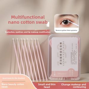 FENGMANTING | Disposable Ultra-Fine Cotton Swabs for Eyeliner Eyelash Removal and Makeup Touch-Ups