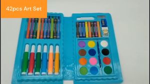 BBTAM 42PCS Art Set Coloring Set for Kids Painting Water Color Crayon Children Drawing Set