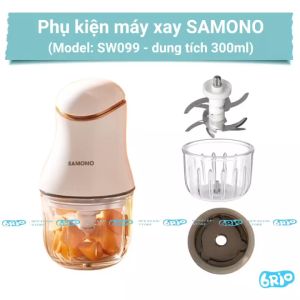 Phụ Kiện máy xay SAMONO – Model: SW099 - Bản dao 6 cánh – Cối thủy tinh 300ml