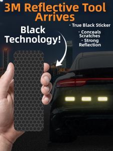 Black Scratch Concealing Reflective Car Stickers