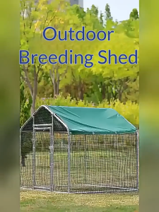 GREENPETS Outdoor Chicken Breeding Shed duck pen cage Heavy Duty Galvanized chicken Coop for Secure Weatherproof Easy to build Spacious Vitality Activity Space